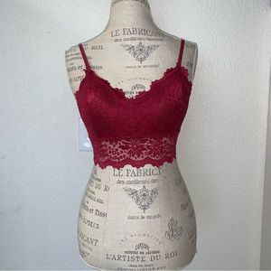 Floral Lace Wireless Cami Bralette